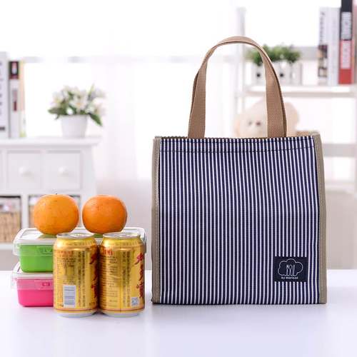 极速保温便当g盒袋可携式 上班族加厚铝箔便当大号布袋带饭手提手