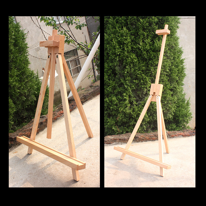 极速中盛a榉木桌面小画架 相框三角架/微型画架/广告展示架/木质