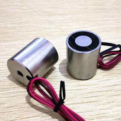 极速新款厂促失电型电磁铁P2s529K通电消磁磁力12公斤12V24V电磁