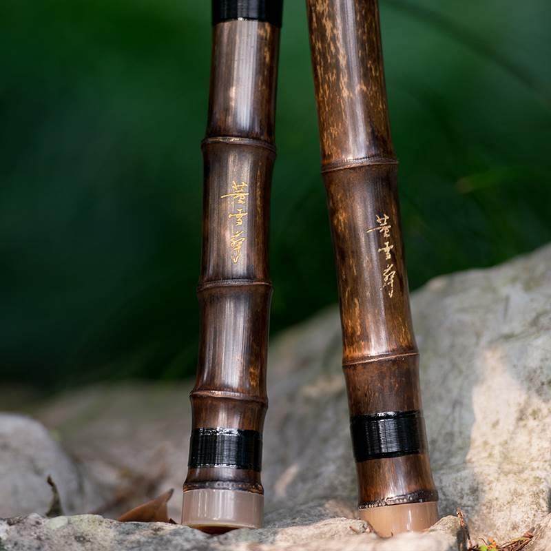 极速l乐b器董华手工签名洞箫箫紫雪竹箫G调箫F调八孔一节专业演奏