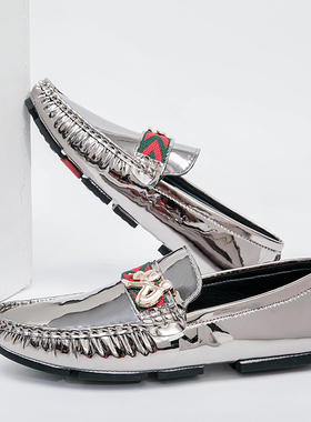 极速Italian Stylish Men Fashion ndy LoafKers Genuine Leather