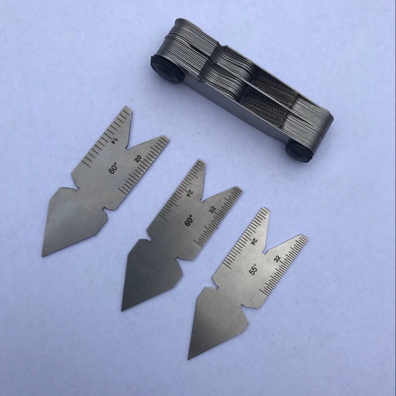 SKU363131 4件套55&60 量规 计量器具公英制一体螺纹规 中心规