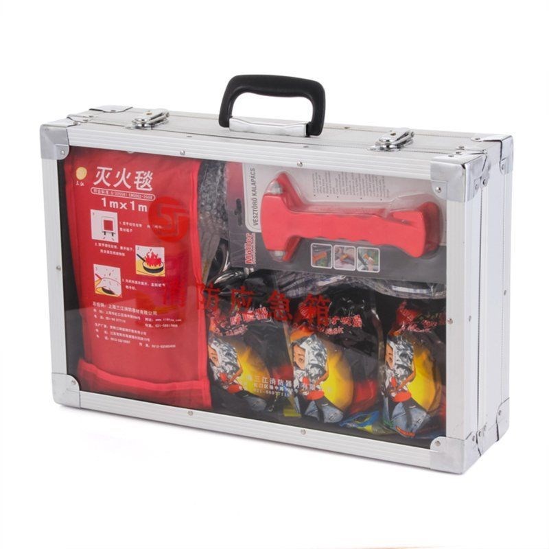 铝合金手提应急消防箱室外消防器材工具收纳箱多功能防震工具箱
