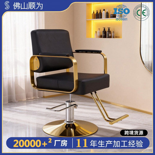 经典简约理发店剪发椅发廊专用美发椅旋转升降理发椅网红椅