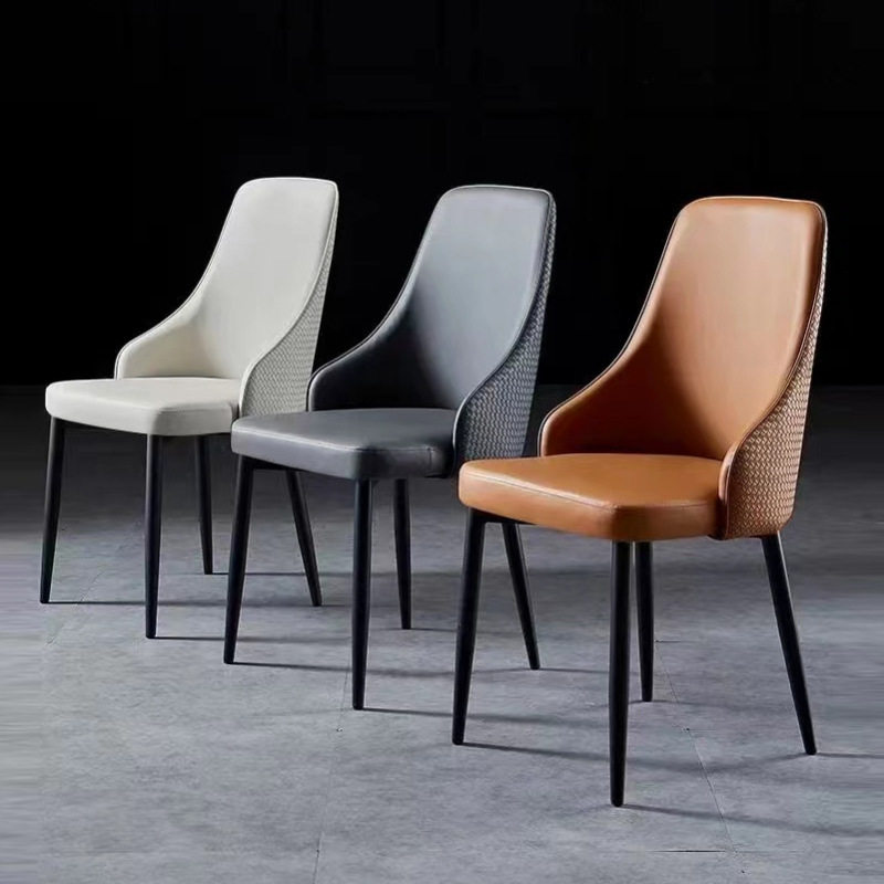 轻奢餐椅家用餐桌椅子现代简约休闲靠背凳子北欧咖啡椅酒店洽谈椅