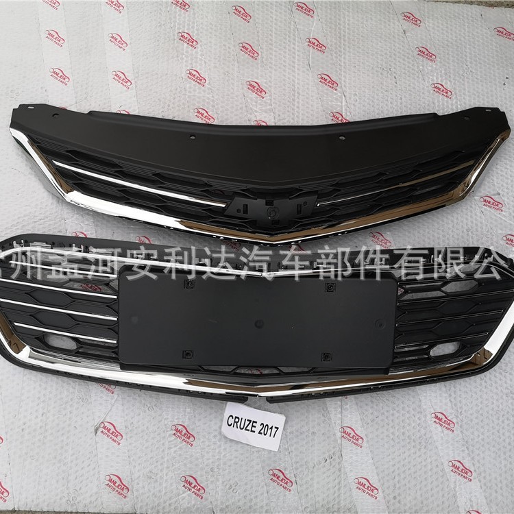 CRUZE 2019 GRILLE 科鲁兹2017中网上下通风网车灯雾灯框杠网护板