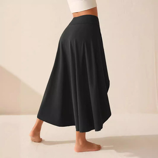 Solid skirt color ruffle women irregular 纯色不规则荷叶边裙