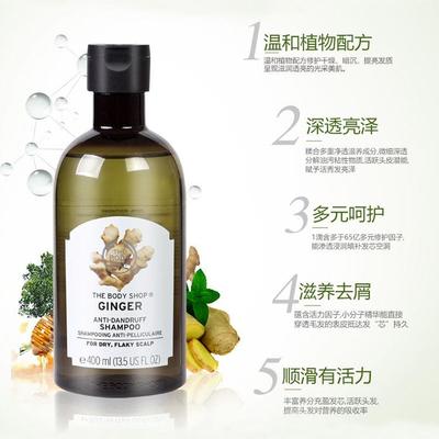 英国进口TheBodyShop美体小铺生姜洗发水防掉发控油去屑柔顺强韧