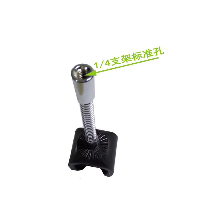 蓝光钓鱼灯26650LED强光手电筒U型夹三脚架万向金属软管转换夹子