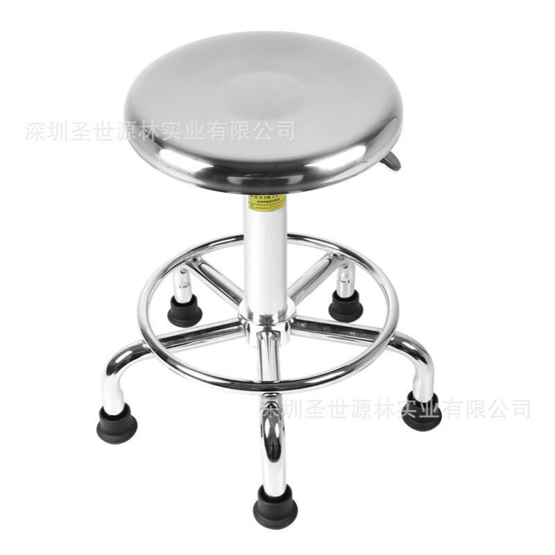 ESD防静电不锈钢椅子 实验室车间流水线无尘车间洁净室不锈钢凳子