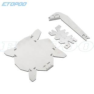 角度样板 3件套焊缝规 量角尺 S角规 车刀量规钻头顶角规不锈钢