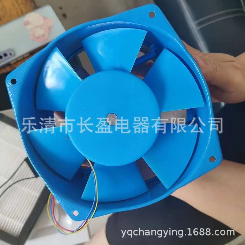 A28,风机 AC220V FZY 蓝色小型工频轴流散热风扇 150FZY2-D