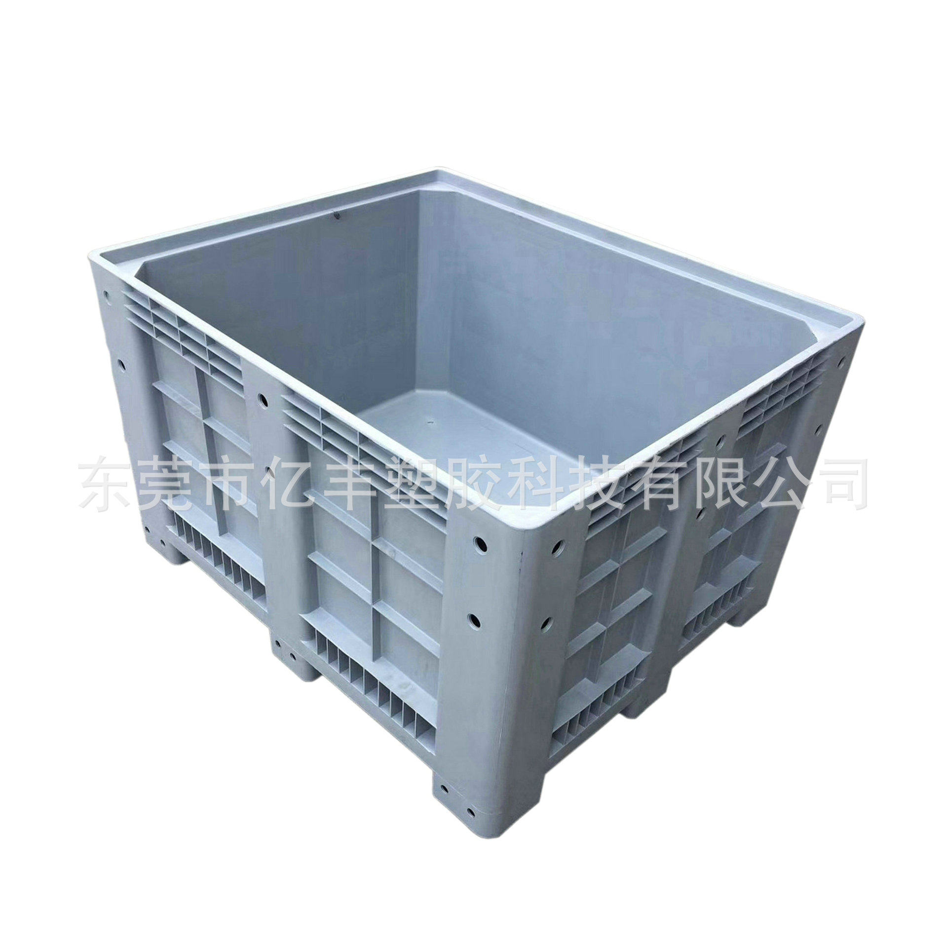 1200*1000*760mm密封卡板箱大型塑料周装箱物流卡板箱箱式托盘