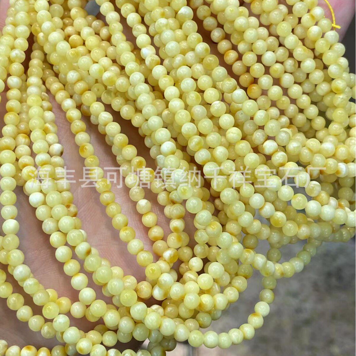 厂家直销天然蜜蜡鸡油黄长链俄料蜜蜡原矿圆珠长链俏皮奶白蜜蜡链