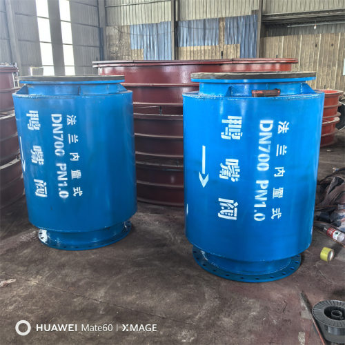 DN600DN700法兰内置式鸭嘴阀防倒灌橡胶鸭嘴阀沟槽连接鸭嘴阀