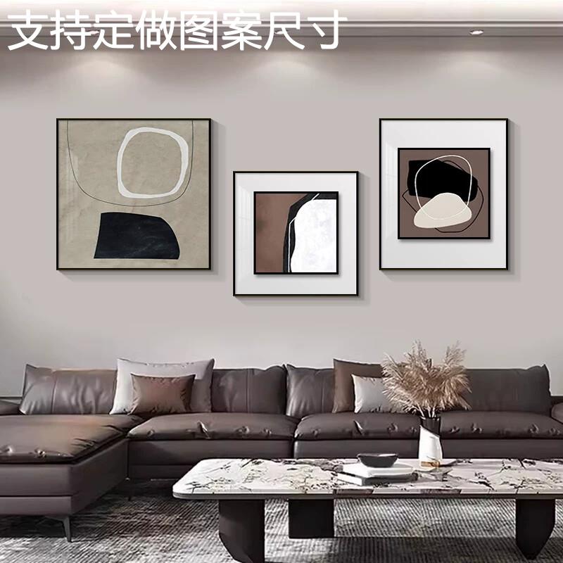 网红沙发客厅背景墙挂画网络背有靠山客厅装饰画简约现代高档2025