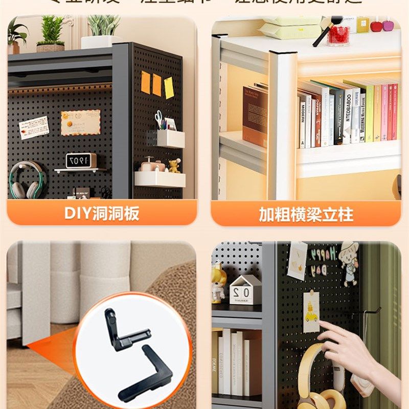 洞洞板货架家用落地置物架多层阳台仓库杂物N收纳架商用超市展示