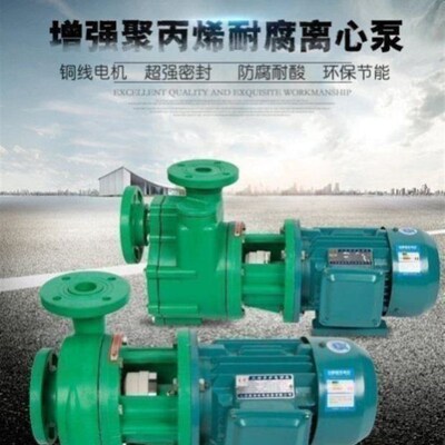 FP离心泵 聚丙烯塑料 100FvP-20D 化工防腐 环保污水 冲洗循环水