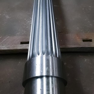 大型矩形花键轴花m键套非标大型不锈钢齿轮轴大型渐开线花键轴