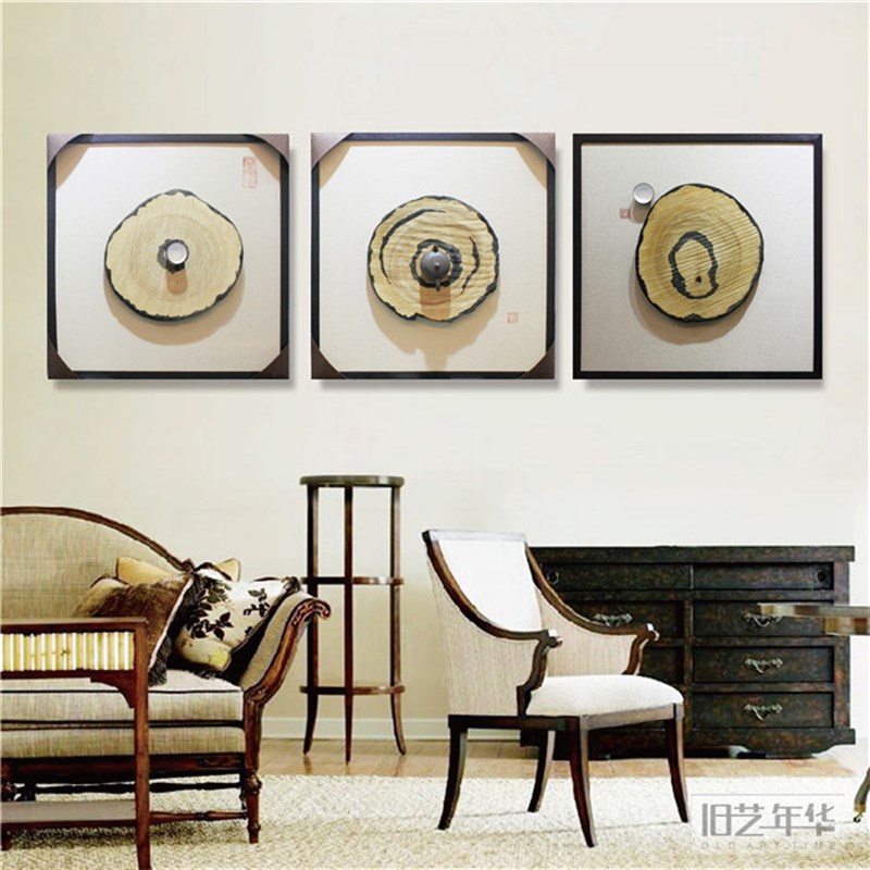 现代中式b装饰画中国风茶具写意画茶室书房客厅样板房装置画实物