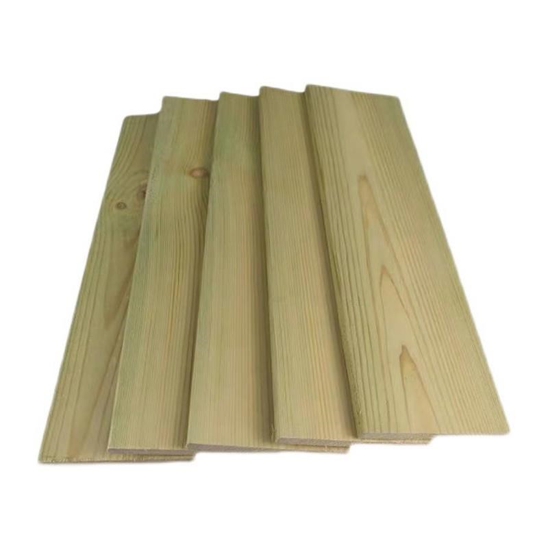 碳化木材料?外防腐木庭院地板花?露台樟子松木板V材成都工厂直