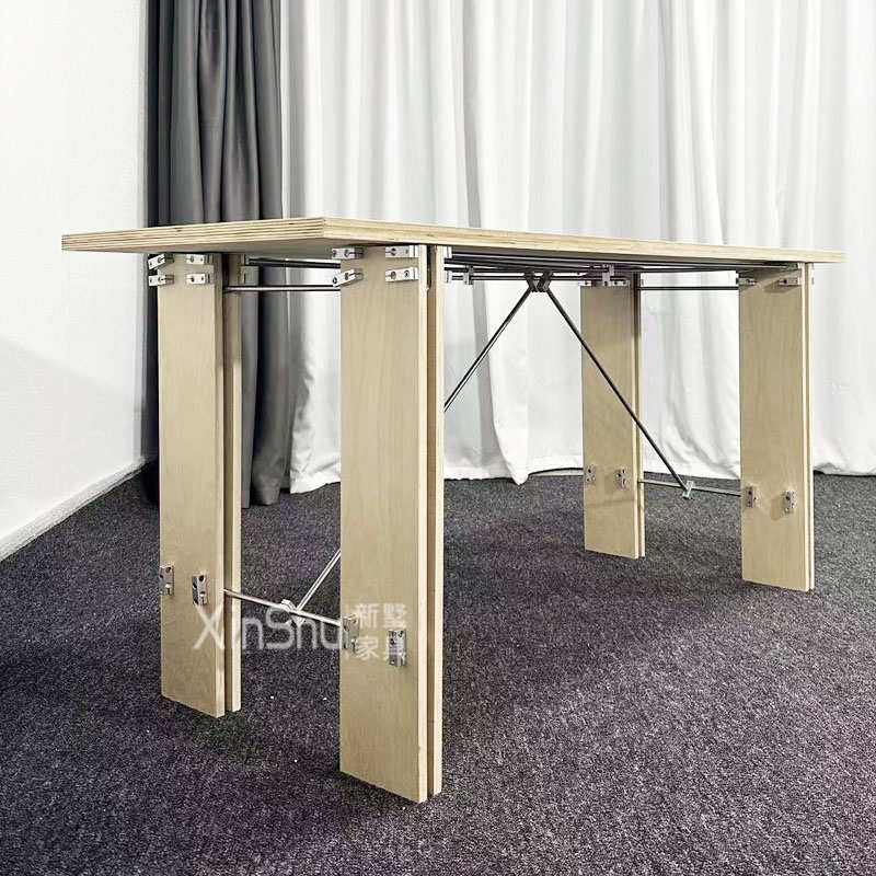 实木办公a电脑桌简易工作台员工工位桌培训台桦木书桌电竞桌会议