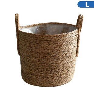 Basket Rattan Crafts Straw Dec Pot Storage Flower 新品 FlooGr