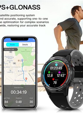 GPS Sports Smartwatch Witwh Barometer Altimeter Compass Hear