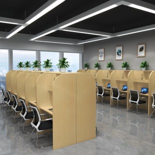 课桌椅辅导班沉浸l式自习桌教培机构辅导班补习班教室学生桌椅套