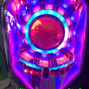 战速BWS铁男劲战m3小q猴电动机车改装 LED3寸透镜q5客厅灯天使眼