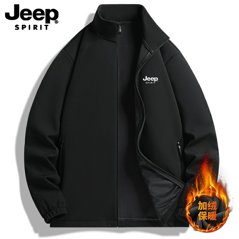 吉普JEEP男士夹克2025年春季宽松防水外套大码冲锋上衣运动登山,男装,夹克,淘宝优惠券,粉丝福利购,淘宝优惠卷