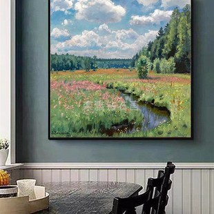 2022新款 diy方钻满钻钻石画茹科夫斯基森M林草原手工粘贴钻十字绣