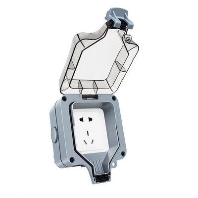 户外16A防水防雨插座室外A新能源户外汽车充电防水盒带锁