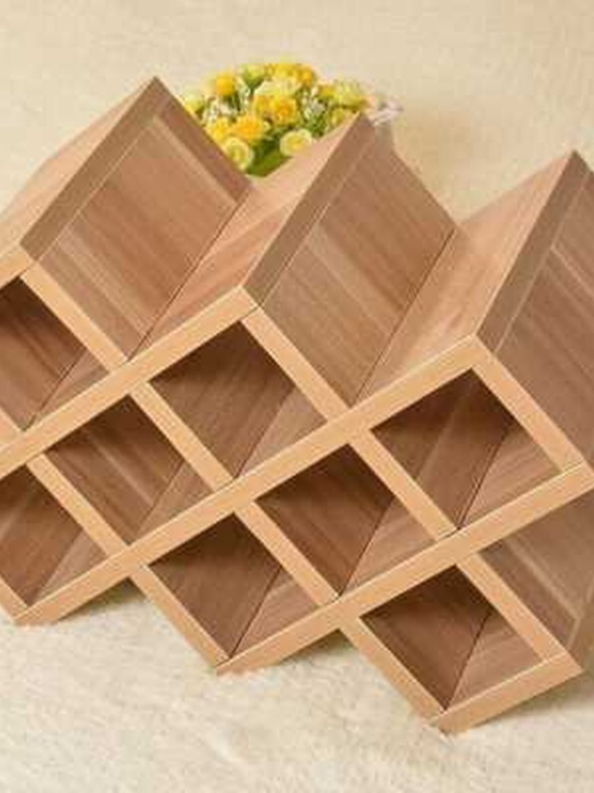 实木酒格子葡萄酒架方格菱形格子红酒格酒叉花格酒柜格子简约