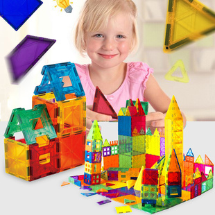 科博彩窗磁力片积木男女孩益智力磁铁拼装 玩具