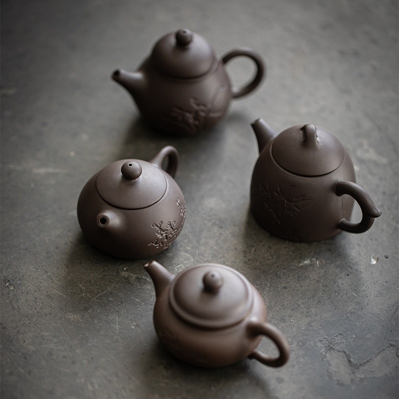 墨己 袖珍紫砂壶 茶道配件茶宠摆件小茶壶M 观赏西施壶小巧 掌心