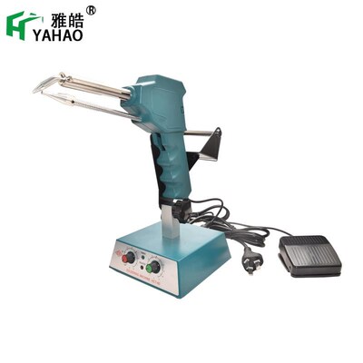 HCT-80半自动焊锡机 线路板焊G接可弯曲出锡管脚踏焊锡机调温