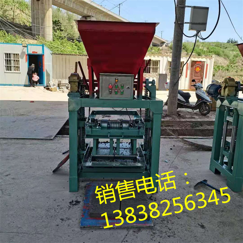 黏土制砖机小型移动家用两项电砖机 空心垫Q块混凝土砌块成型机