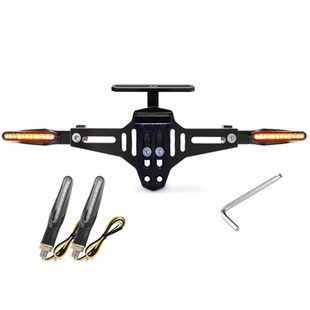 适用川崎小忍者NINJA250/300/400/650改装短尾T后牌照架折叠车牌