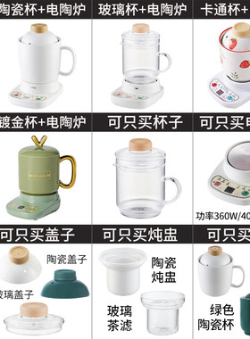 电陶炉电热炉煮茶炉煲汤粥水加热玻璃养生电炖杯子壶煎药砂锅配件