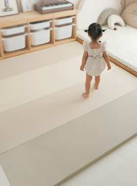 JollyBaby婴儿爬爬垫宝宝ixpe爬行垫家用折叠pu加厚4cm儿童地垫