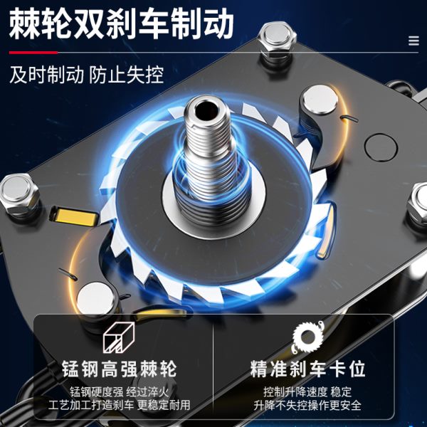 沪工手扳葫芦紧线器0.75T1/2/3吨手动倒链手摇牵引手板便携式吊机