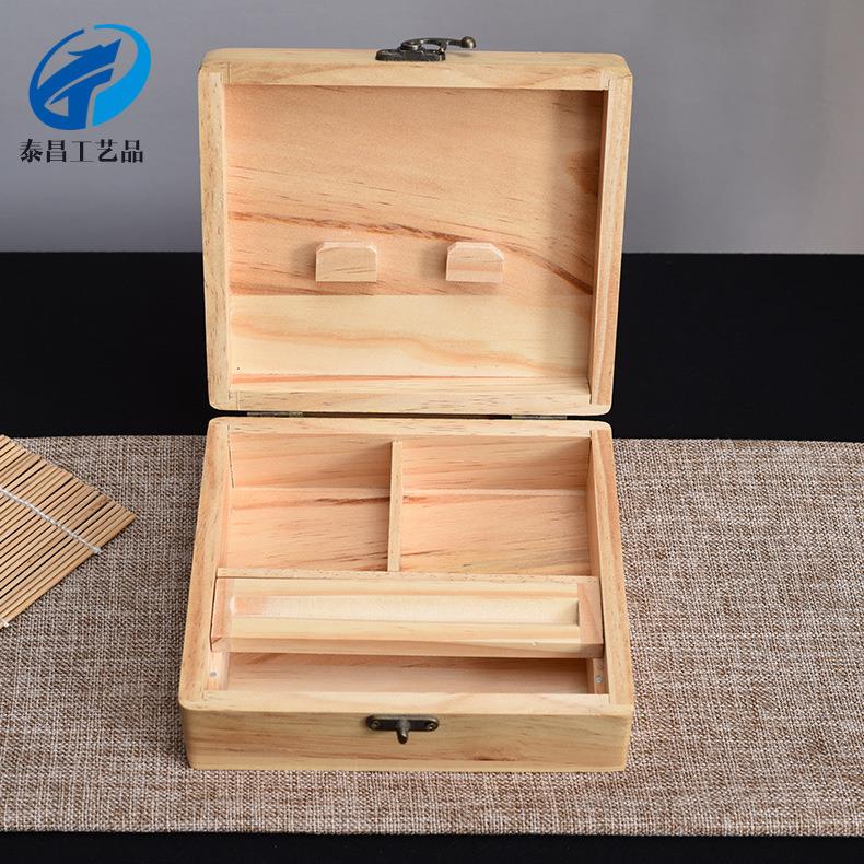 雪茄盒木盒 便携式雪茄包装盒木质香烟收纳盒烟具饰品礼盒