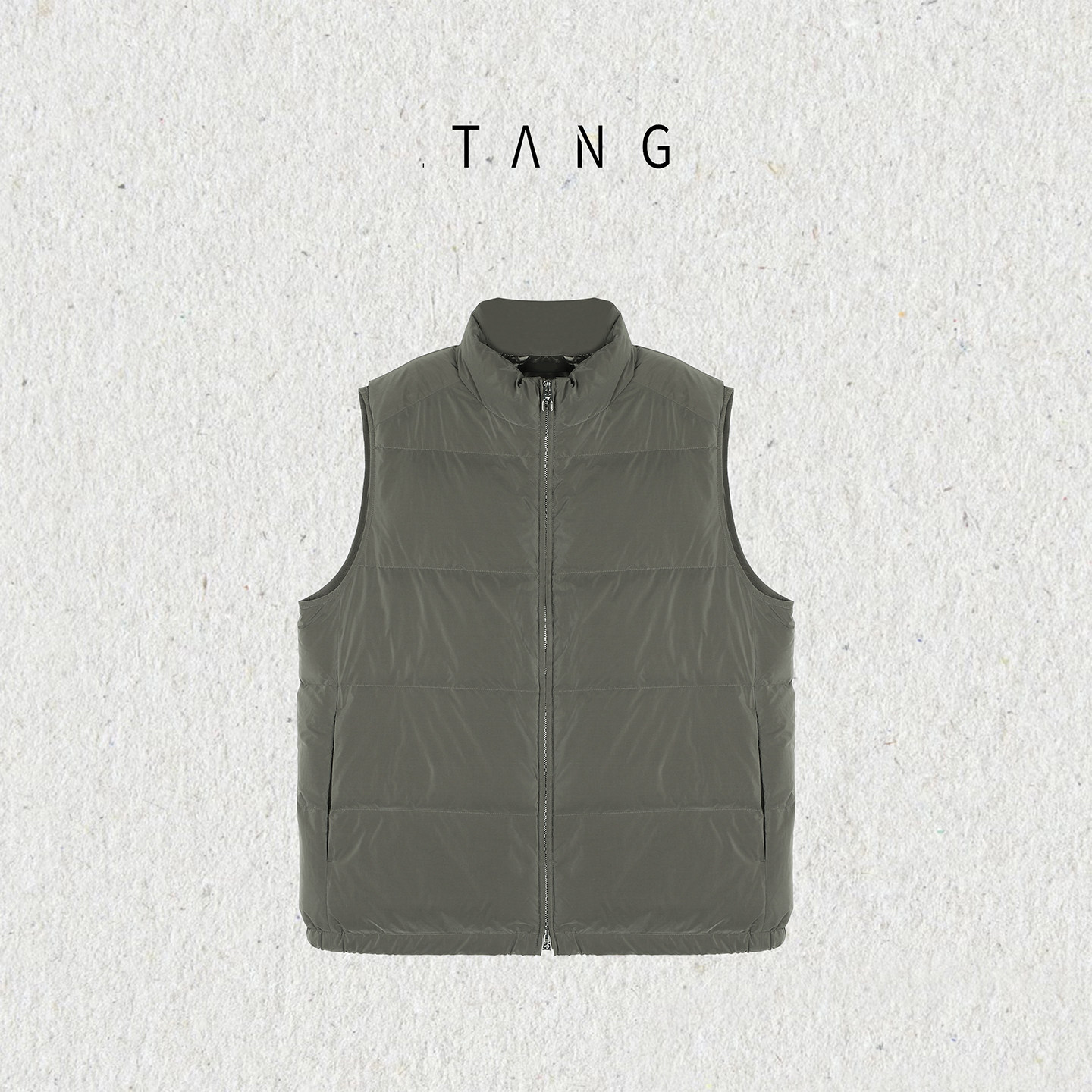 阿汤哥TANG小狗90白鹅绒立领羽绒服2025秋冬季新款男百搭马甲背心