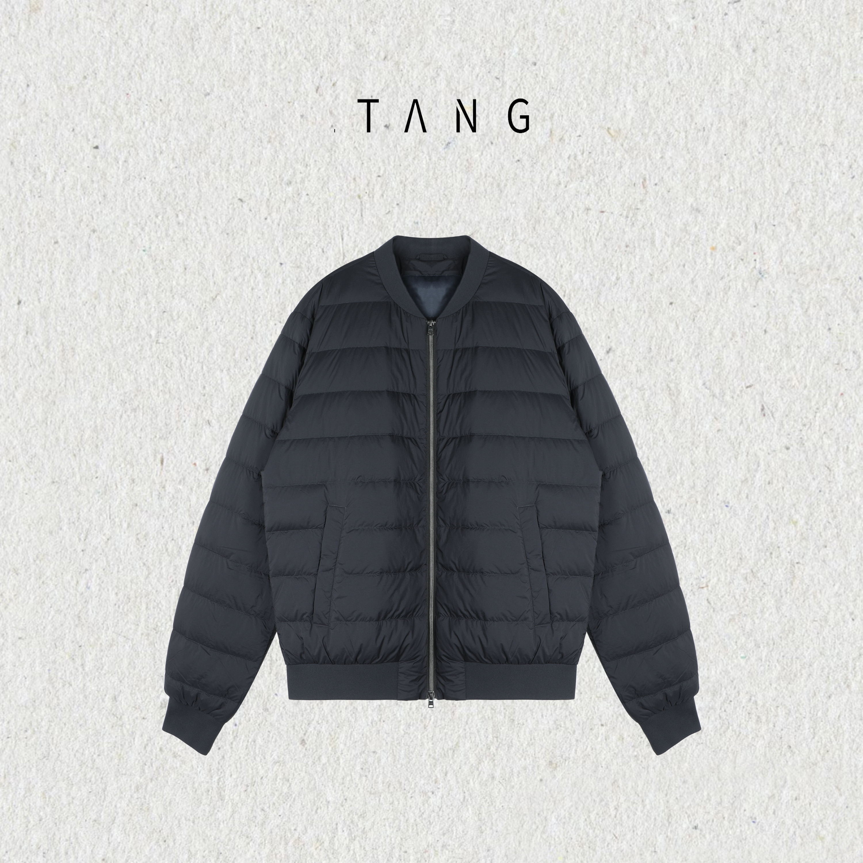 轻巧白鹅绒棒球领休闲简约羽绒服