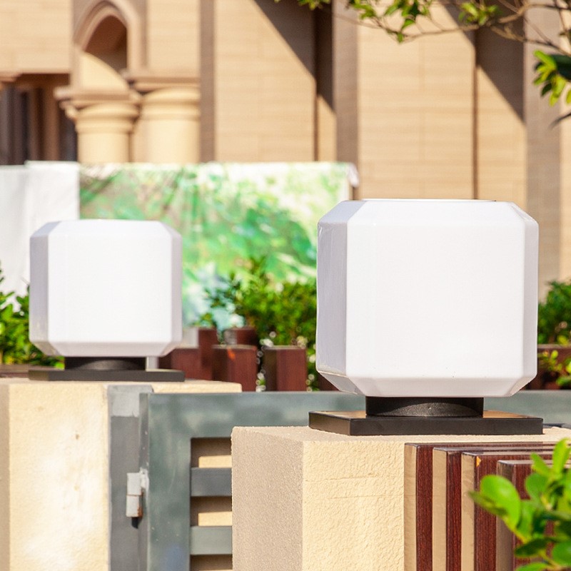 太阳能灯户外柱头灯围墙灯庭院灯室外门柱灯大门灯别墅防水柱子灯