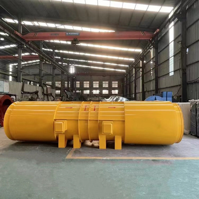 SDF-8#隧道风机施工对旋轴流管道局部通风机2*55kw隧道轴流风机