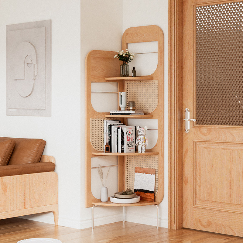 批福辉藤编实木转角置物架日式卧室客厅转角柜靠墙扇形三角转角架,电子元器件市场,电线扎带/束线带,淘宝优惠券,粉丝福利购,淘宝优惠卷