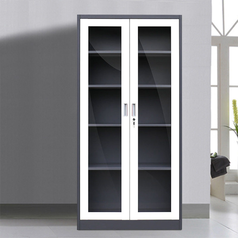 广西拆装文件柜资料档案凭证财务对开玻璃展示柜大容量储物