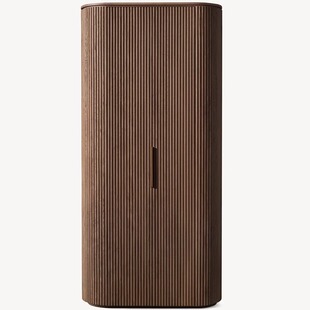 RH现代简约轻奢书柜美式乡村复古实木家用双门衣柜家用餐边柜储物